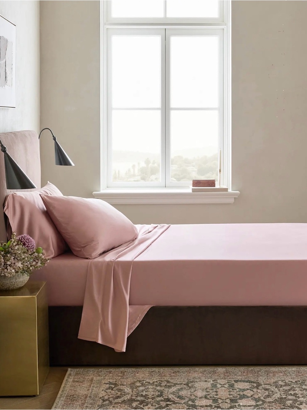 Quince Bamboo Sheet Set - Queen - Color: Fig - Picture 3 of 4
